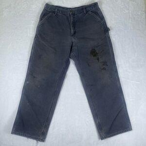 Vintage Carhartt B111 PTB Flannel Lined Work Pants USA Made Size: 36" x 30"